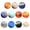 B, variant on Orangide Planet Pillow Faux Educational Round Doll for Children's Science Learning Space Theme Bedroom Decor Soft Huggable Model Toy Solar System Decorative Throw (Saturn)
