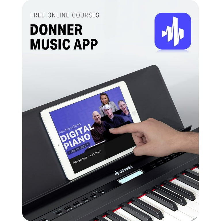 【ろろ】Donner 88鍵盤　電子ピアノ　DEP-20 DEP-20 Portable 88 Key Weighted Beginner Digital Piano with