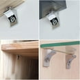 thumbnail image 4 of 50 Pack Glass Shelf Brackets with Polished Chrome Zinc Alloy Suction Cup Base, 4 of 5