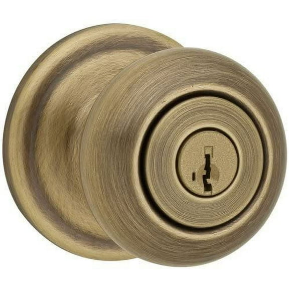 Kwikset Signature Series 97402-735 Antique Brass Juno Smartkey Entry Knob