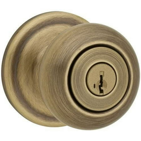 Kwikset Signature Series 97402-735 Antique Brass Juno Smartkey Entry Knob