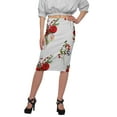 thumbnail image 1 of Moomaya Jupe Imprimée Longueur Genou pour Femmes Grande Taille Jupe en Poly Spandex, 1 of 6