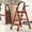 Red, variant on Heavy-Duty 4/3-Step Folding Ladder 500Lbs Capacity, Anti-Slip Pedals & Sturdy Handrails for Home, Garage, Workshop & Construction