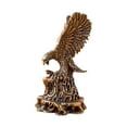 thumbnail image 3 of Eagle Statue Free Stand Modern Collectible Desk Ornament Feng Shui Copper Animal, 3 of 9