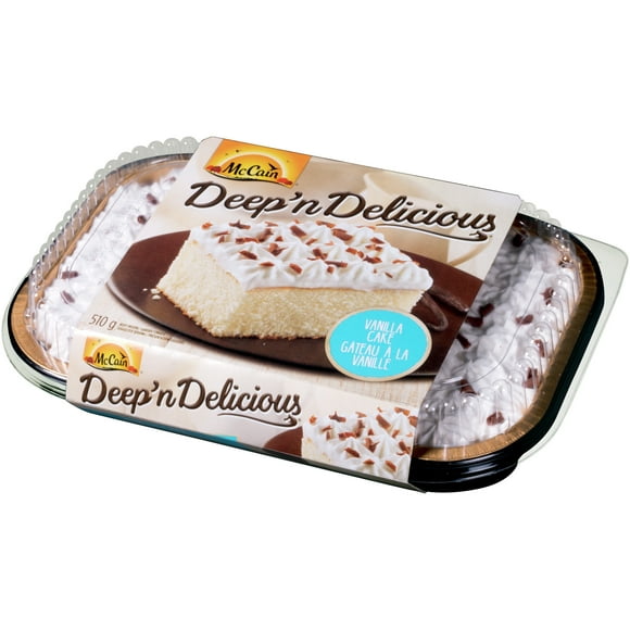 McCain® Deep'n Delicious® Vanilla Cake, Made in Canada from domestic and imported ingredients, 510g