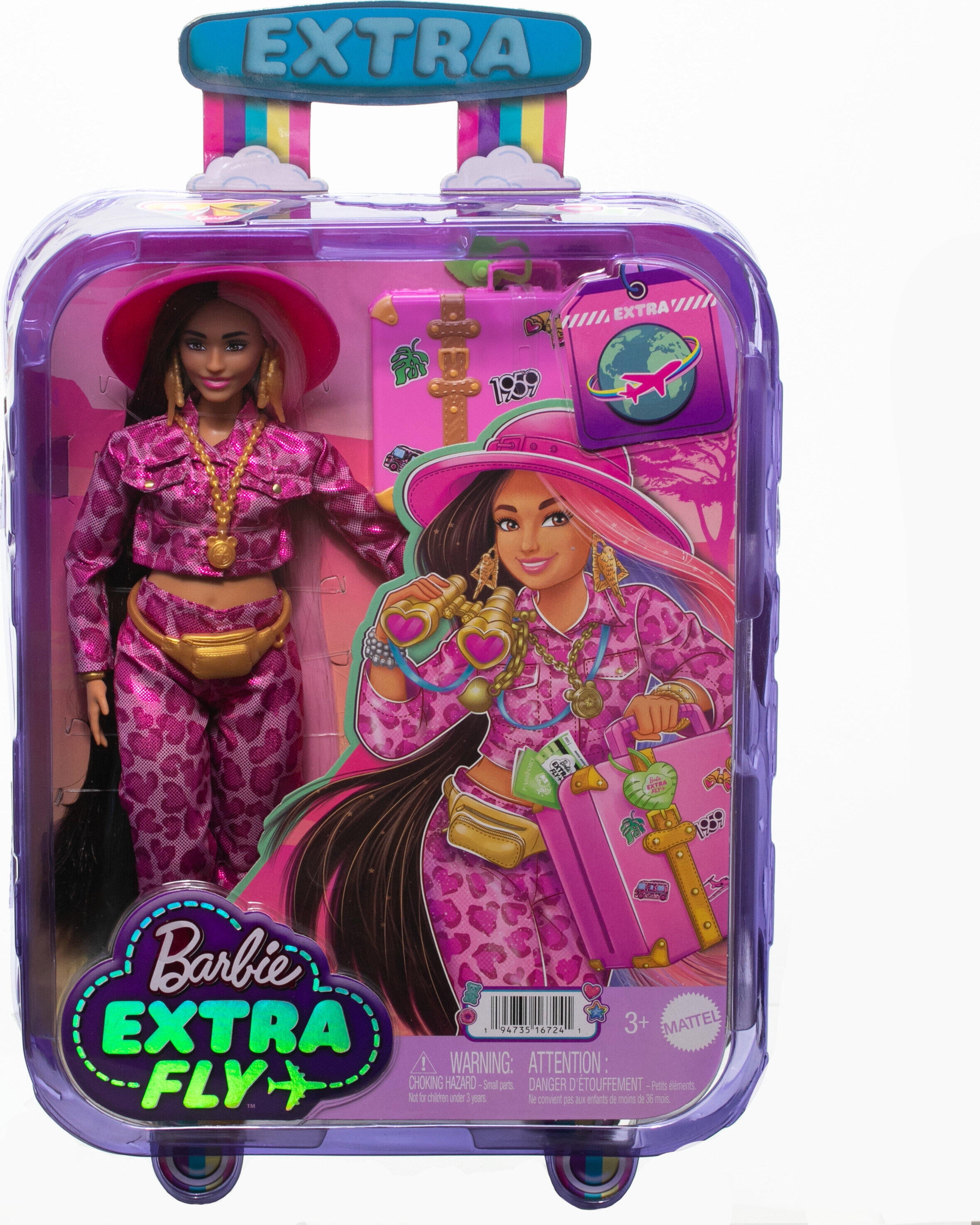 Barbie Extra Fly Travel Doll with Safari Fashion and Styling Accessories Walmart
