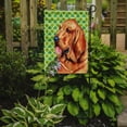 thumbnail image 2 of Carolines Treasures LH9196-FLAG-PARENT Bloodhound St. Patricks Day Shamrock Portrait Flag  multicolor, 2 of 3