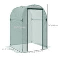 thumbnail image 3 of Outsunny 4' x 4' Plant Protection Tent Crop Cage with Door, Green, 3 of 9