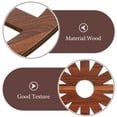 thumbnail image 3 of IBASETOY 2Pcs Wooden Wagon Wheel Wall Decor Light Brown Vintage Rustic Home Wall Art for Living Room Office, 3 of 8