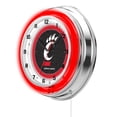 thumbnail image 2 of University of Cincinnati 19" Double Neon Wall Clock, 2 of 5