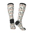 thumbnail image 4 of Haiem Flamingo Palm Trees Socks, Funny Novelty Crazy Design Cotton Socks Sports Socks Knee High Socks For Men, Women,1Pairs - Gift For Working Friends, 4 of 9
