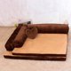 thumbnail image 2 of L Shape Dog Bed Sofa with Heart Pillow Removable Cover Waterproof Soft Sleeping Cushion Big Cat Cushion Puppy Mat Pet Supplies ShopWise Round, 2 of 8