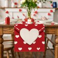 thumbnail image 4 of Décorations de la Saint-Valentin Drapeaux de Table Imprimé Cœur de la Saint-Valentin Tapis de Cuisine de Fête, 4 of 5