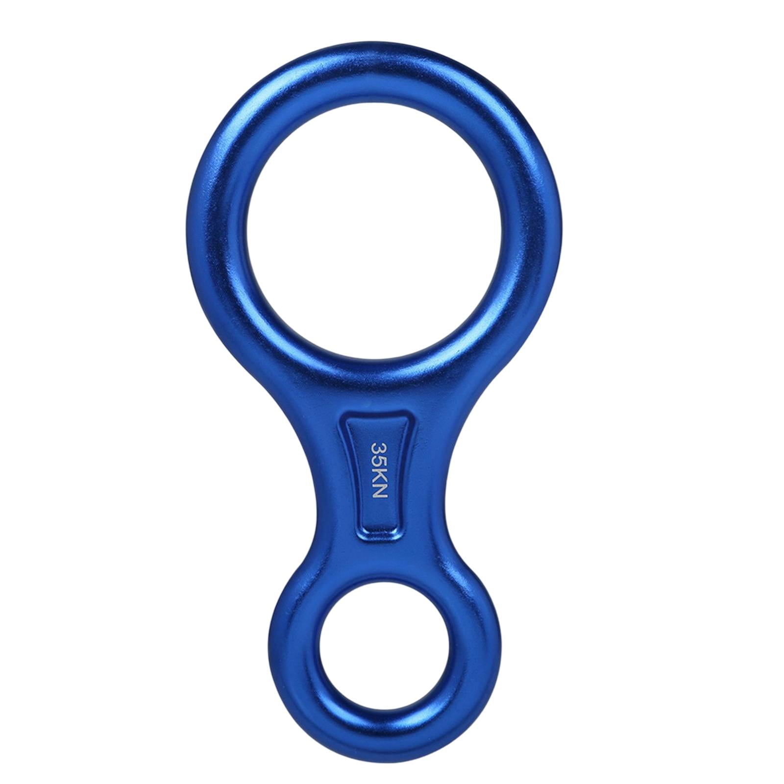 heritaly Figure 8 Descender Rappelling Gear Belaying Rock Tree Climbing High Strength Blue Blue 7.4x14.4cm