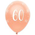 thumbnail image 1 of Creative Party Ballons d'Anniversaire en Latex Imprimé Intégral 60 Ans (Lot de 6), 1 of 1
