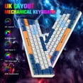 thumbnail image 6 of MAGIC-REFINER MK21 AKKO World Tour 60% Wired Mechanical Gaming Keyboard with RGB Backlight, Dye Sublimation PBT Keycaps, NKRO Programmable Red Switch for PC Mac PS4 Xbox one, 6 of 9
