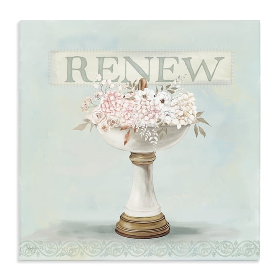 Stupell Industries French Country Renew Floral Sink Canvas Art, 17 x 17, by Mollie B.