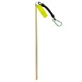 thumbnail image 2 of Puntero de buceo con forma de palo de arrecife de aluminio con cuerda en espiral y clip para Dorado, 2 of 8