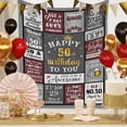 thumbnail image 2 of 50th Birthday Gifts for Men, Unique Birthday Gifts for 50 Year Old Blanket, Men 1974 Birthday Gifts for 50th Throw Blanket, 50"x60" Happy 50th Birthday Blanket for Grandpa Dad Brother Friend, 2 of 5