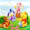 thumbnail image 2 of Cuadros Decorativos Winnie the Pooh y Tigger Diamond Painting Full Round Drill Home Decor Wdftyju embutido en tela, 2 of 8