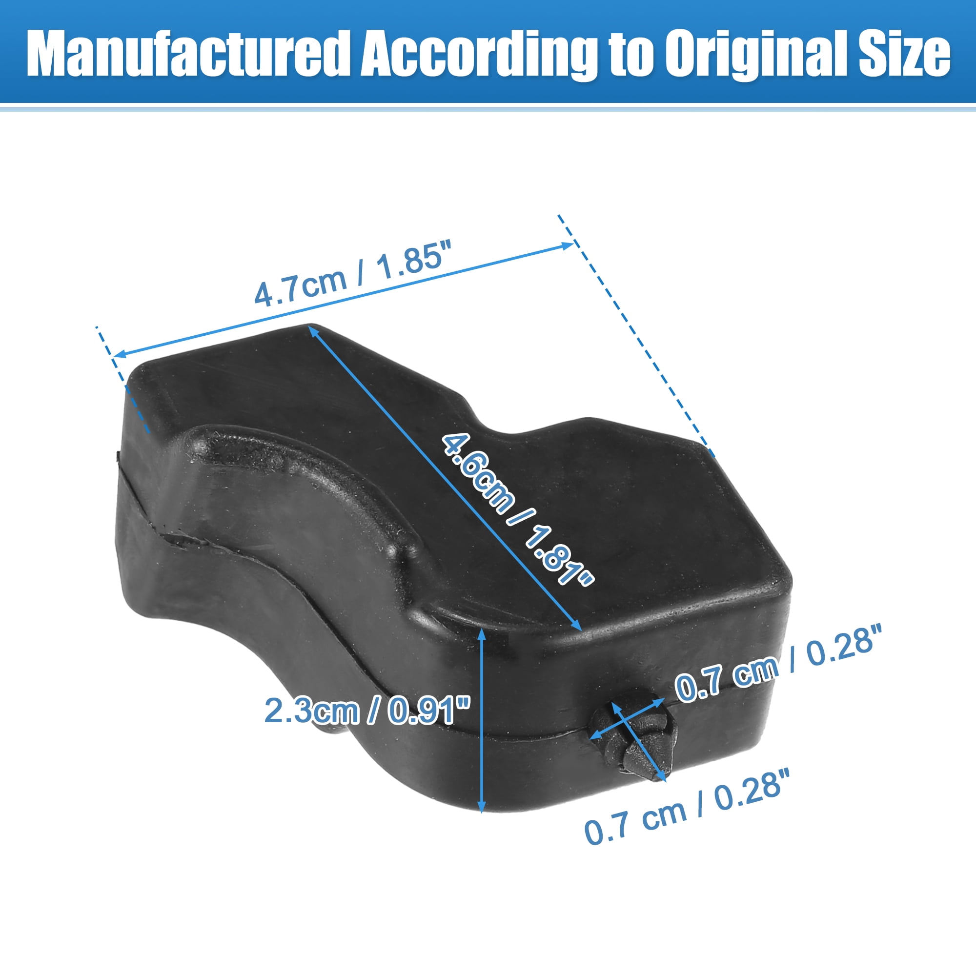 Unique Bargains Left Right Side Black Tailgate Bumpers for Ford F-150 2015-2023