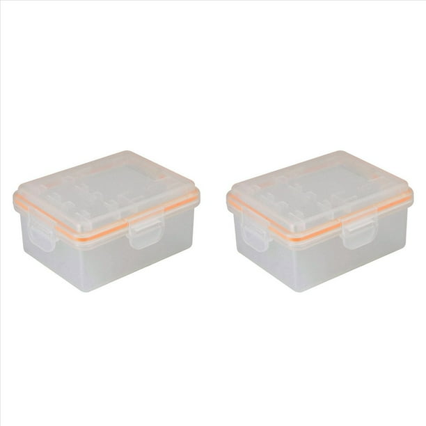 2X para ILCE-9 A7M3 A7R3 A9 7RM3 Cámara NPFZ100 Estuche de Plástico con Soporte para Batería Caja de Almacenamiento de Batería