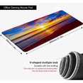 thumbnail image 2 of Sunset Beach Desktop Gaming Mouse Pad XXL Extended Stitched Edges Mousepad Large Size Scenery Mouse Mat Rectangular Non-Slip Rubber Base Office Desk Pads(Size:31.5x11.8in), 2 of 6
