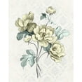 thumbnail image 2 of Vision Studio 12x14 White Modern Wood Framed Museum Art Print Titled - Victorian Blooms I, 2 of 4
