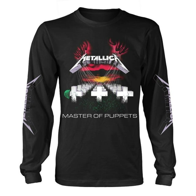 Metallica T-Shirt à Manches Longues pour Adulte Master Of Puppets Track List