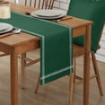thumbnail image 2 of Table Runner Dresser Scarves 48 Inch Long, Modern Minimalism Hunter Green Linen Dining Table Runners St Patricks Olive Green Tabletop Scarf for Wedding Holiday Party Kitchen, 2 of 7