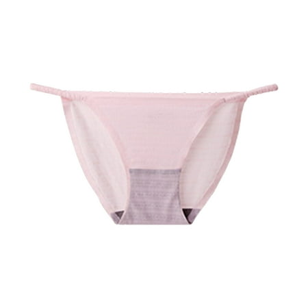 

Women Low Rise Seamless Panties Summer Ice Silk Graphene Crotch Antibacterial Underwear Breathable Solid Color Briefs