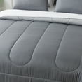 thumbnail image 5 of Mainstays 7-Piece Reversible Bed in a Bag Comforter Set with Sheets, Grey, Full, 5 of 13