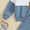 thumbnail image 5 of Xudanell Boy Clothes Casual Baby Outfits Boy 2 Piece Contrast Color Sweatshirt Pullover Pants Sets Boys Daily Wear Fall Clothes, 5 of 7