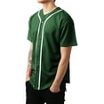 thumbnail image 2 of Ma Croix Mens Baseball Jersey Button Shirt Active Sportswear, 2 of 5