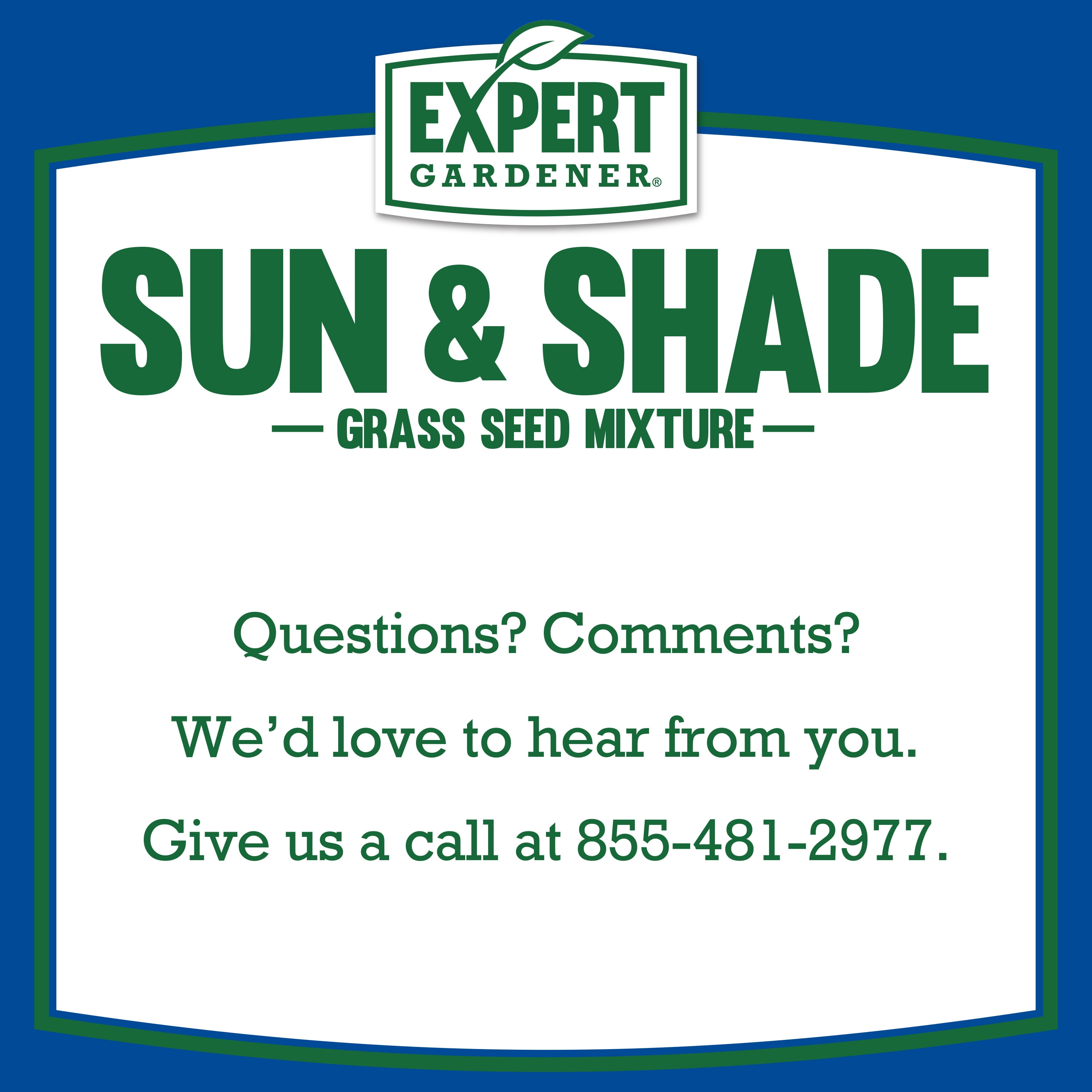 Expert Gardener Sun & Shade Northern Grass Seed Mix, for Sun to Partial