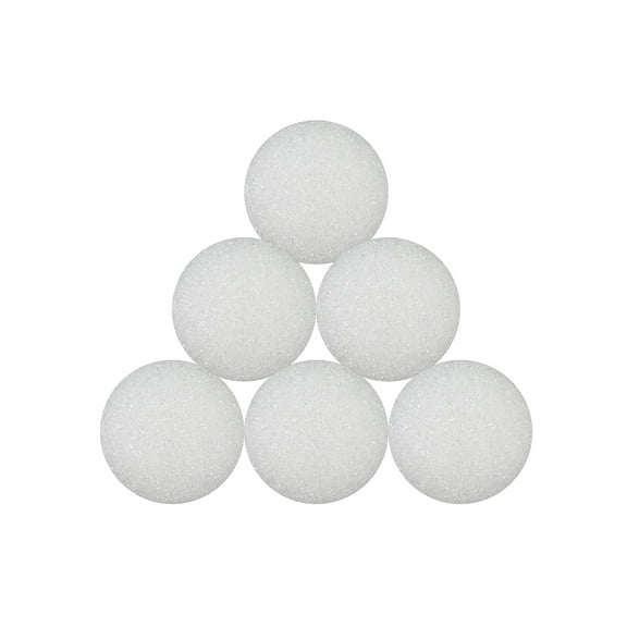Styrofoam Snowballs 3 in., pack of 6 (pack of 2)