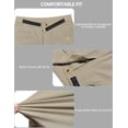 thumbnail image 6 of Little Donkey Andy Men's Quick Dry Stretch Hiking Shorts Lightweight Outdoor Golf Travel Cargo Shorts UPF 50+ Light Khaki Size S, 6 of 7