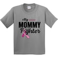 thumbnail image 3 of Inktastic Breast Cancer Awareness My Mommy is a Fighter Youth T-Shirt, 3 of 5