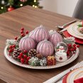 thumbnail image 5 of 1PC Christmas Ball, 2.76 in Sequin Pearl Christmas Ball Ornaments, Christmas Tree Decorations, Christmas Indoor Outdoor Decorations, Hanging Baubles for Xmas Tree, Wreath & Holiday (Pink), 5 of 6