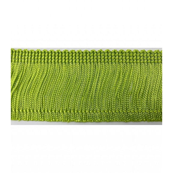 Trimplace Lime 2" Rayon Chainette Fringe