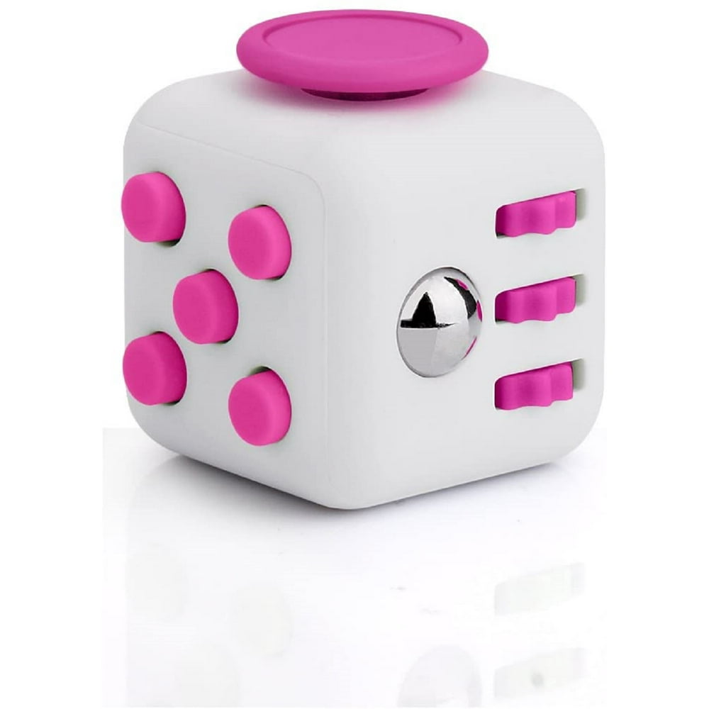 High Quality Fidget Cube-Rose Red and White - Walmart.com - Walmart.com