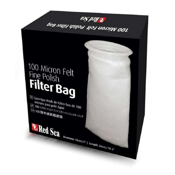 Red Sea Reefer Fine Felt Polishing Filter Socks, White, 1 Each/4 In X 10.5 in