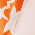 thumbnail image 3 of Quality Home Oxford Basketweave Reverse Moroccan Print Curtains – Stainless Steel Nickel Grommet Top – Orange – 52"W x 96"L - (Set of 2 Panels), 3 of 4