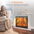 thumbnail image 3 of Matladin 18"/23" Electric Fireplace Insert – 1400W Recessed Stove Heater with APP/Remote Control, 8H Timer, 6 Flame Colors & 5 Brightness Levels (ETL-Certified, Indoor Use), 3 of 7