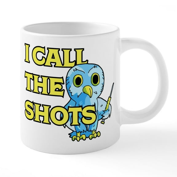 CafePress - I Call The Shots - 20 Oz White Ceramic Mega Mug