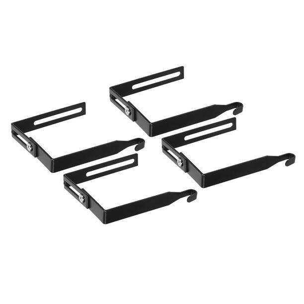 WHAMVOX 4Ud Para Colgar En Madera Con Estable Y Duradero De Metal Negro