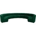 thumbnail image 1 of Meridian Furniture Sectionnel Modulaire 11 Pcs en Velours Vert Limitless, 1 of 7