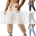 thumbnail image 3 of Jerdar Men's Cotton Jogger Sweatpants Tapered Cuffed Ankle All Season Four Season Gym Workout Fitness Athletic Casual Comfortable Soft Long Pants Trousers, 3 of 9