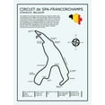 thumbnail image 2 of Rogan, Mark 19x24 White Modern Wood Framed Museum Art Print Titled - Spa-francorchamps Circuit, 2 of 4