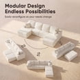 thumbnail image 6 of Furmax Modular U-Shaped Sectional Sofa – Tool-Free Assembly Multi-Seat Sofa Set for Living Room, Boneless Design Furniture, 6 of 7
